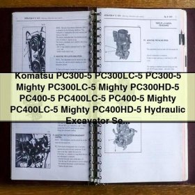 Manual de Servicio y Reparación de Excavadoras Hidráulicas Komatsu PC300-5, PC300LC-5, PC400-5