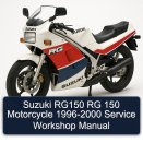 Suzuki RG150 RG 150 Motorcycle 1996-2000 Service Workshop Manual