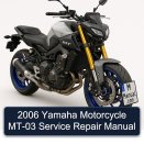 2006 Yamaha Motorcycle MT-03 Service Repair Manual