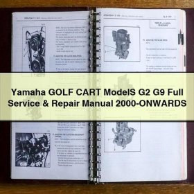 Yamaha GOLF CART ModelS G2 G9 Full Manual de servicio y reparación 2000-ONWARDS
