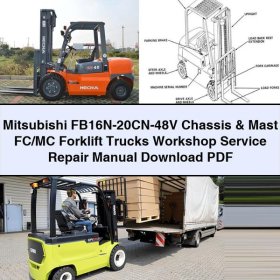 Mitsubishi FB16N-20CN-48V Gabelstapler Werkstatt- und Reparaturhandbuch
