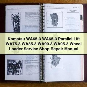 Komatsu WA65-3 WA65-3 Parallel Lift WA75-3 WA85-3 WA90-3 WA95-3 Wheel Loader Service Shop Repair Manual
