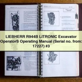 Manual del Operador LIEBHERR R944B LITRONIC (Núm. de serie a partir de: 17227) - PDF