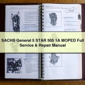 Manual de Servicio y Reparación Completo para Motocicletas SACHS General 505 1A