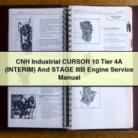 CNH Industrial CURSOR 10 Tier 4A (INTERIM) And STAGE IIIB Engine Manual de servicio y reparación
