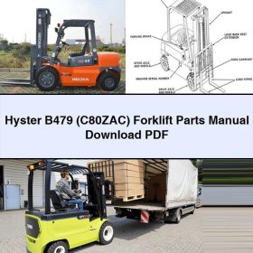 Manual de Partes para Montacargas Hyster B479 (C80ZAC)