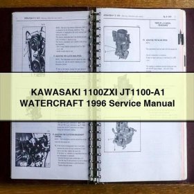 KAWASAKI 1100ZXI JT1100-A1 WATERCRAFT 1996 Manual de servicio y reparación