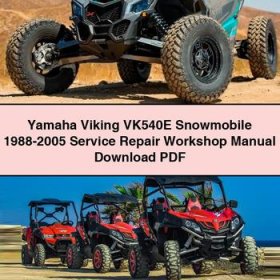 Yamaha Viking VK540E Snowmobile 1988-2005 Service Repair Workshop Manual