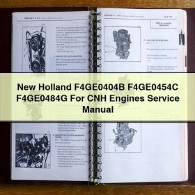 Manual de Servicio y Reparación para Motores CNH F4GE0404B, F4GE0454C, F4GE0484G New Holland