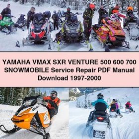 Yamaha VMAX SXR Venture 500 600 700 Snowmobile Manual de servicio y reparación 1997-2000