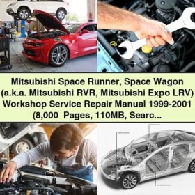 Mitsubishi Space Runner Space Wagon (a.k.a. Mitsubishi RVR Mitsubishi Expo LRV) Workshop Manual de servicio y reparación 1999-2001 (8 000+ Pages 110MB Searchable Indexed iPad-ready)