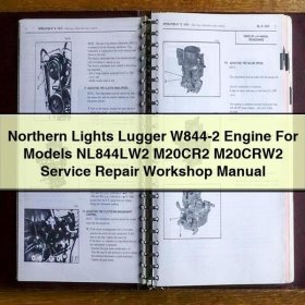 Manual de Reparación y Servicio para Motor Lugger W844-2 Modelos NL844LW2, M20CR2, M20CRW2
