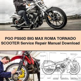 PGO PS50D BIG MAX ROMA TORNADO Scooter Manual de servicio y reparación