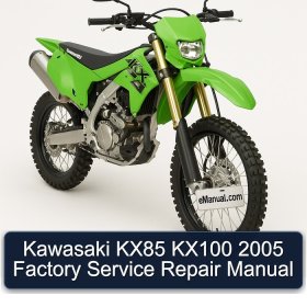 Kawasaki KX85 KX100 2005 Factory Service Repair Manual