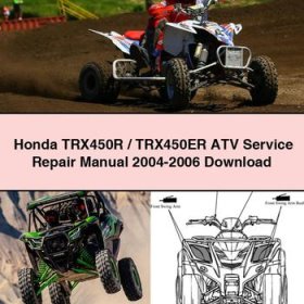 Honda TRX450R/TRX450ER ATV Manual de servicio y reparación 2004-2006