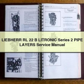LIEBHERR RL 22 B LITRONIC Series 2 PIPE LAYERS Manual de servicio y reparación