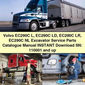 Volvo EC290C L EC290C LD EC290C LR EC290C NL Excavator Service Parts Catalogue Manual SN: 110001 and up