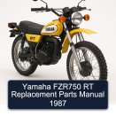 Yamaha FZR750 RT Replacement Parts Manual 1987