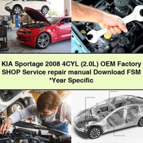 KIA Sportage 2008 4CYL (2.0L) OEM Factory Shop Manual de servicio y reparación FSM Year Specific