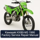 Kawasaki KX80-M3 1990 Factory Service Repair Manual