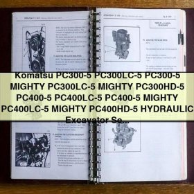 Manual de Reparación y Servicio de Excavadoras Hidráulicas Komatsu PC300-5, PC300LC-5, PC400-5 y PC400LC-5