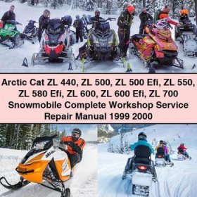 Arctic Cat ZL 440 ZL 500 ZL 500 Efi ZL 550 ZL 580 Efi ZL 600 ZL 600 Efi ZL 700 Snowmobile Manual completo de servicio y reparación del taller 1999 2000