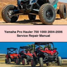 Manual de Servicio y Reparación Yamaha Pro Hauler 700/1000 (2004-2006) PDF