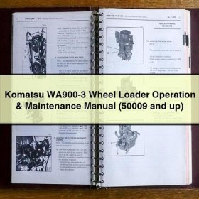 Komatsu WA900-3 Wheel Loader Operation & Maintenance Manual (50009 and up)