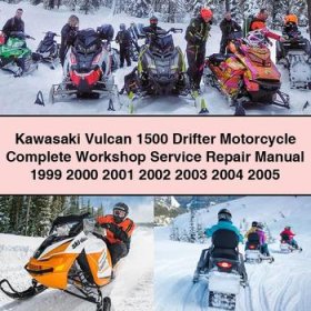 Kawasaki Vulcan 1500 Drifter Motorcycle Manual completo de servicio y reparación del taller 1999 2000 2001 2002 2003 2004 2005