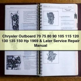 Chrysler Outboard 70 75 80 90 105 115 120 130 135 150 Hp 1969 & Later Manual de servicio y reparación PDF Download
