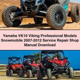 Yamaha VK10 Viking Professional Models Snowmobile 2007-2012 Service Repair Shop Manual