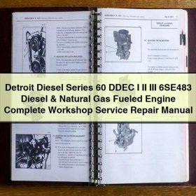Manual de Reparación y Servicio del Motor Detroit Diesel Serie 60 DDEC I, II, III 6SE483 (Diésel y Gas Natural)
