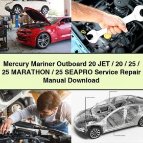 Manual de Servicio y Reparación Mercury Mariner Outboard 20 JET / 20 / 25 / 25 MARATHON / 25 SEAPRO (PDF)
