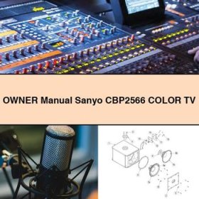 Owner Manual Sanyo CBP2566 Color TV
