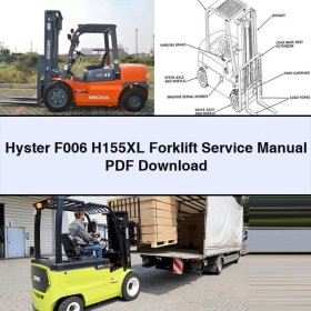 Manual de Servicio y Reparación de la Carretilla Elevadora Hyster F006 H155XL