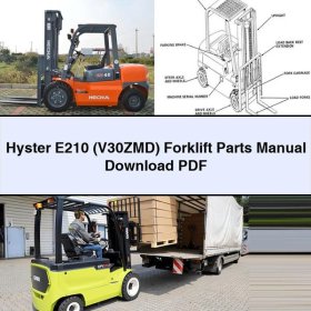 Manual de Partes para Carretilla Elevadora Hyster E210 (V30ZMD)