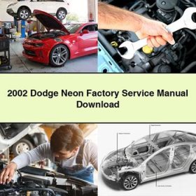 2002 Dodge Neon Factory Manual de servicio y reparación