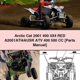 Arctic Cat 2001 400 4X4 RED A2001ATI4AUSR ATV 400 500 CC [Parts Manual]
