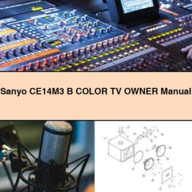 Sanyo CE14M3 B Color TV Owner Manual