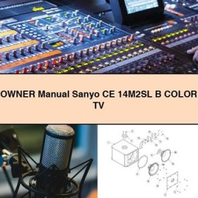 Owner Manual Sanyo CE 14M2SL B Color TV