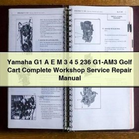 Yamaha G1 A E M 3 4 5 236 G1-AM3 Golf Cart Manual completo de servicio y reparación del taller PDF Download