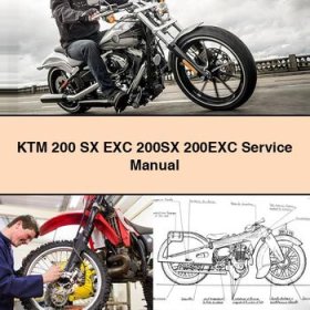 KTM 200 SX EXC 200SX 200EXC Manual de servicio y reparación