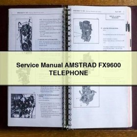 Manual de servicio y reparación AMSTRAD FX9600 TELEPHONE
