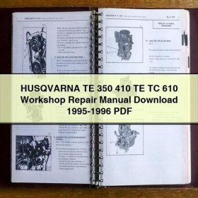 HUSQVARNA TE 350 410 TE TC 610 Workshop Repair Manual 1995-1996
