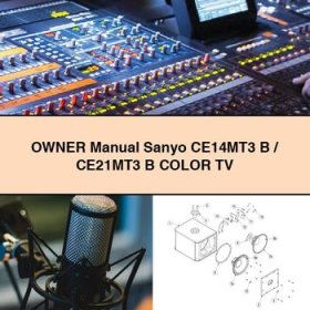 Owner Manual Sanyo CE14MT3 B/CE21MT3 B Color TV