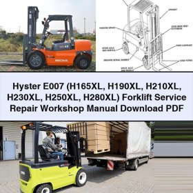 Manual de Reparación y Servicio para Montacargas Hyster E007 (H165XL, H190XL, H210XL, H230XL, H250XL, H280XL)