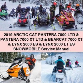 2019 Arctic CAT PANTERA 7000 LTD & PANTERA 7000 XT LTD & BEARCAT 7000 XT & LYNX 2000 ES & LYNX 2000 LT ES Snowmobile Manual de servicio y reparación