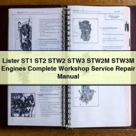 Manual de Reparación Completo para Motores Lister ST1, ST2, STW2, STW3, STW2M y STW3M