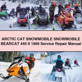 ARCTIC CAT Snowmobile Snowmobile BEARCAT 440 II 1999 Manual de servicio y reparación