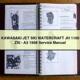 KAWASAKI JET SKI WATERCRAFT JH 1100 ZXI-A3 1998 Manual de servicio y reparación